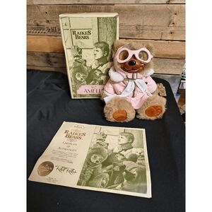 VTG 1992 Raikes Bears Mint Condition Amelia Pilot w/ Tags, Box, and COA